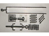 Engelse poort  verstelbare scharnier op plaat - 60 cm