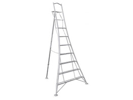 Ladder Vultur driepunts  aluminium   1 been verstelbaar - platform - 360 cm
