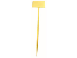 Steeketiket plast. recht ivoor 34 x 6 x 9 cm