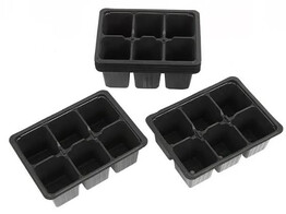 Floraworld Plastiekpotjes 5 5 x 5 5 cm - 10 platen van 6 potjes