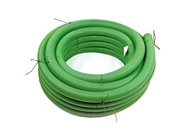 Boombeluchtingsbuis PVC-groen  8cm dia  30m lengte