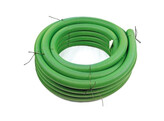 Boombeluchtingsbuis PVC-groen  8 cm dia  30 m lengte